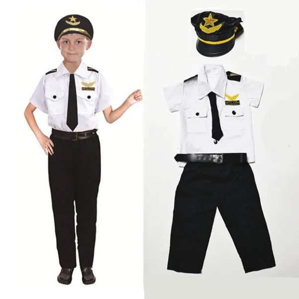 Kids Pilot Costumes Cosplay Boys