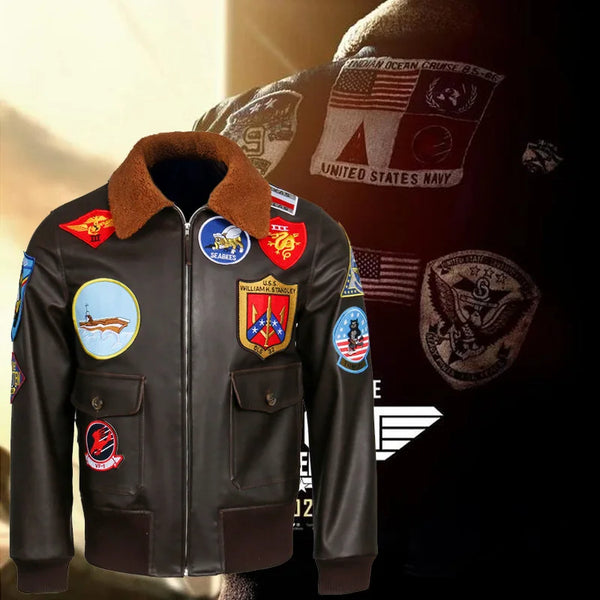 Top Gun: Maverick Aviator Pilot PU Leather Jacket