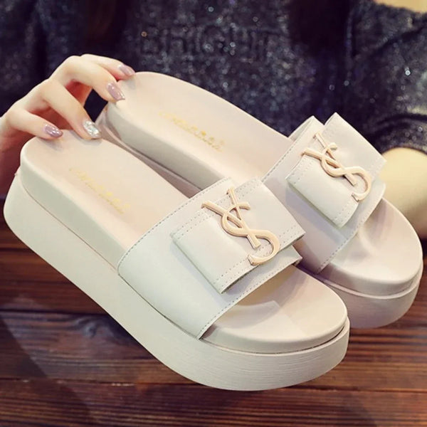 Fashion Letters Ladies Shoes Casual Slipper