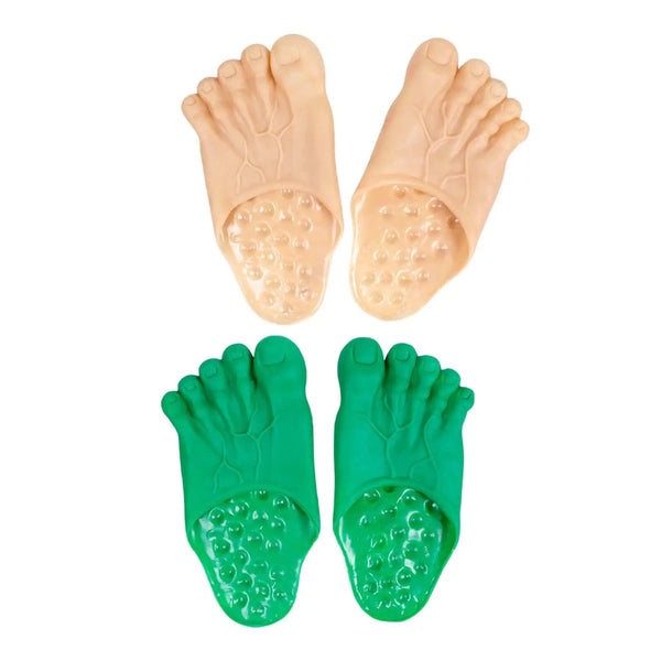 PVC Funny Bare Feet Slippers Bigfoot Shoes Toe Slides