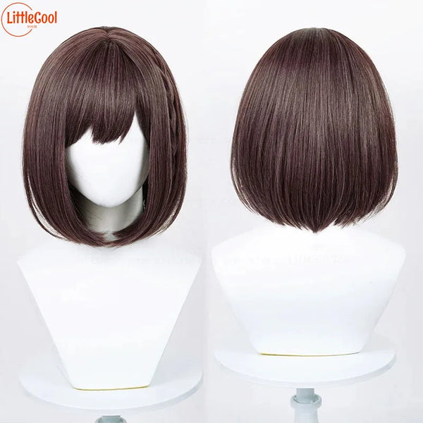 Shinonome Ena Cosplay Wig  Grey Pink Brown