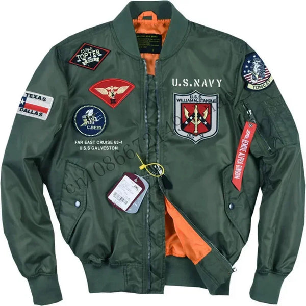 GUN Cosplay Costumes Maverick Men'S Air Force Pilot Jacket