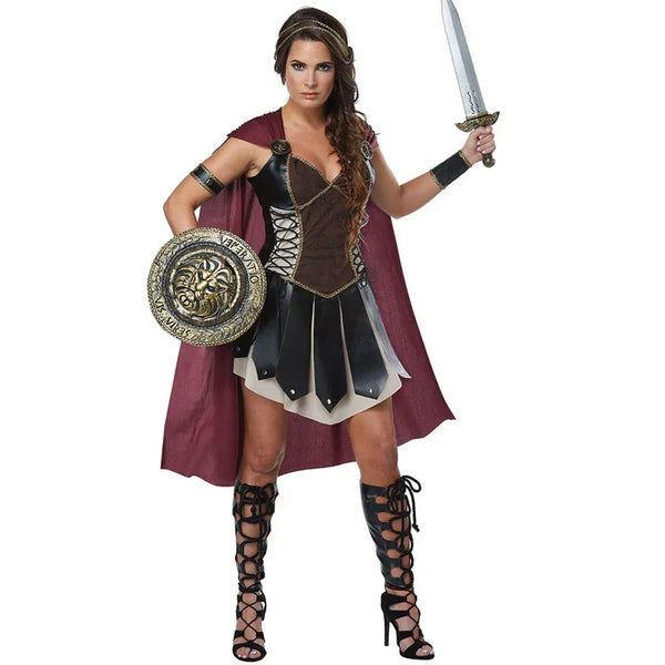 Halloween Medieval Warriors Xena Costume Women