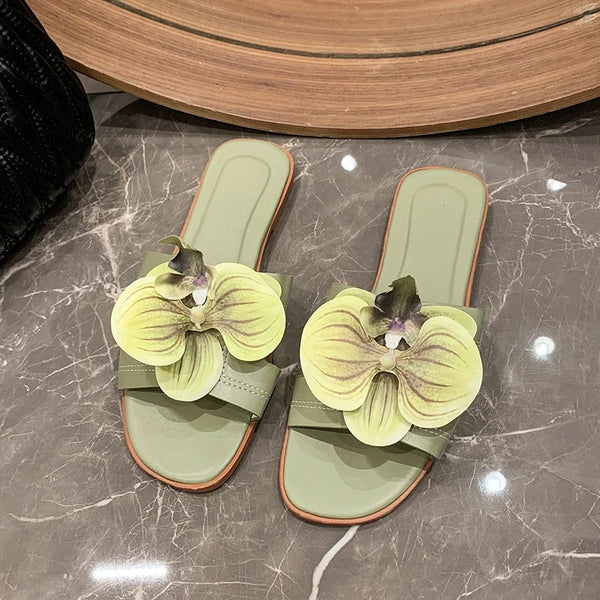 Summer New Women's Slippers Fashion flower Women's Sandals