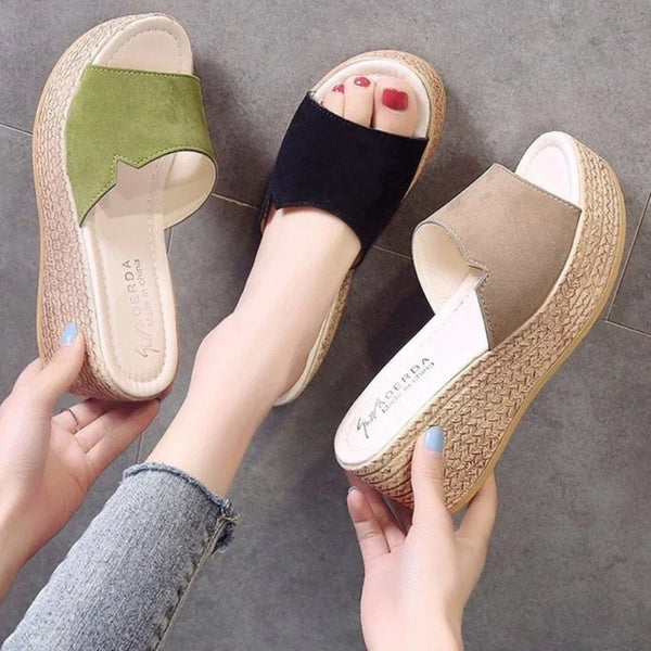 Platform Sandals Women  Korean Fashion Wedge Shoes Ladies High Heels