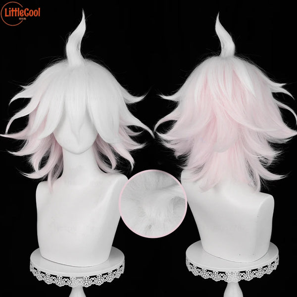 Anime Nagito Komaeda Cosplay Wig Pink White Gradient  Play Wigs