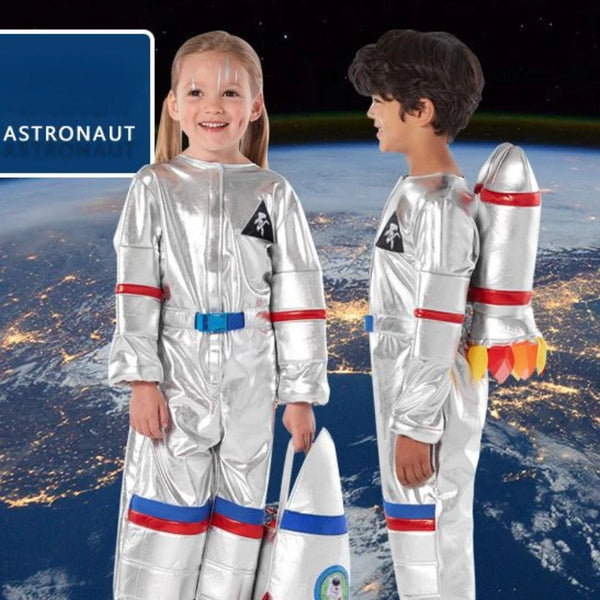 Campus Sports Games Children's Space Suit Silver Space Suit