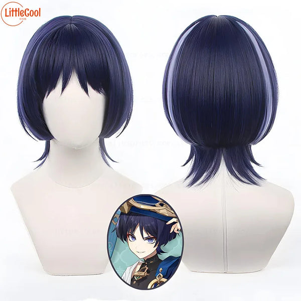 Wanderer Cosplay Wig Game Impact Scaramouche Anime Wigs