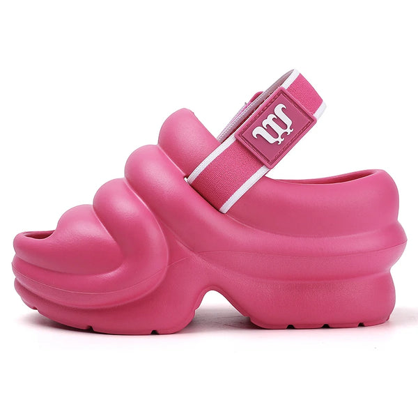 Summer Rubber Slippers Platform Sandals Women