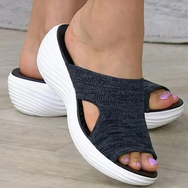 Women Casual Beach Slippers Orthopedic Stretch Orthotic Sandals